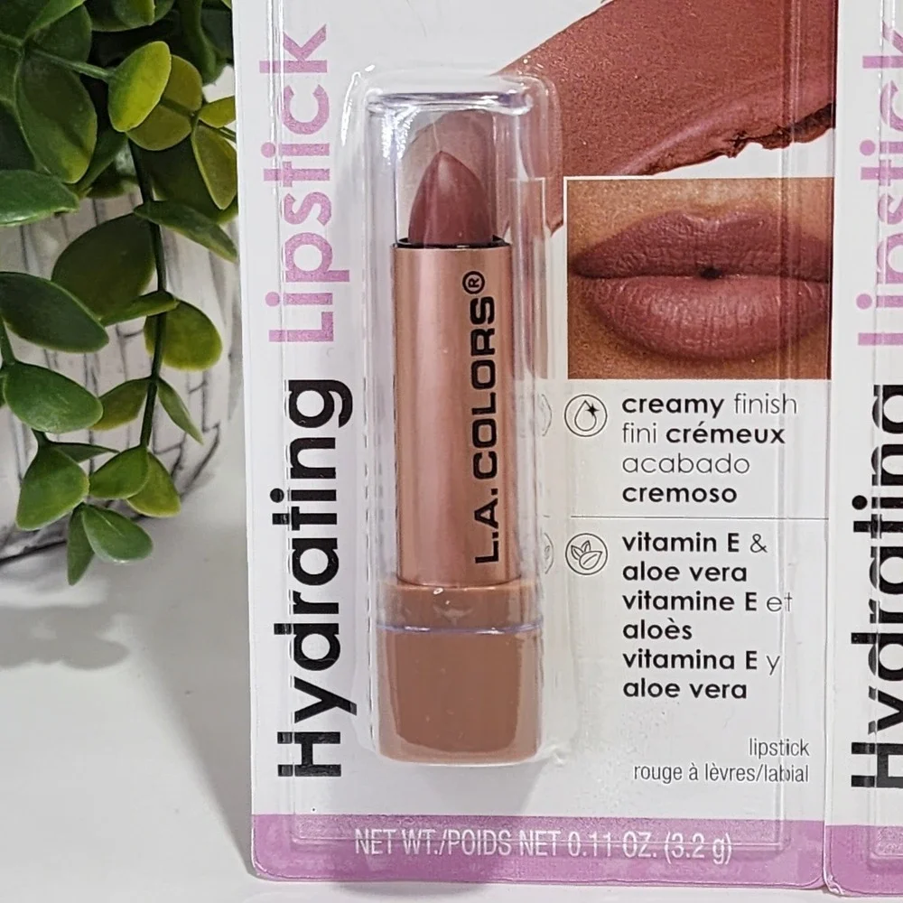 L.A. Colors Hydrating Lipstick Bohemian Creamy Finish C62154 - Lot of 2